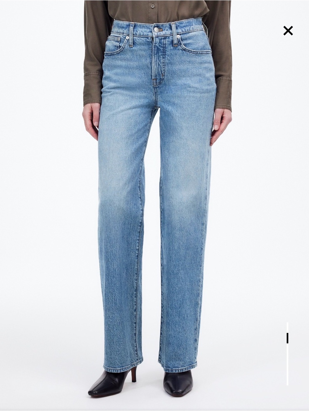 Madewell Perfect Vintage Wide-Leg Jeans in Enmore Wash Size 26